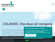 Tablet Screenshot of colandis.com